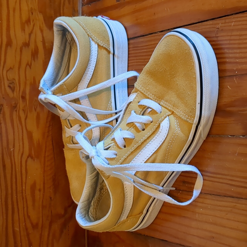 Mustard Yellow Vans Old Skool Skate Shoe (W Size 6.5, M Size 5)